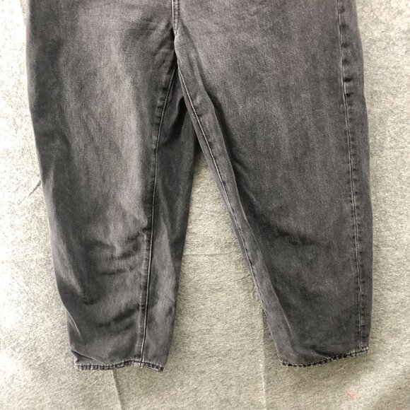 Madewell Balloon Jeans Womens 24 Noll Wash Black High Rise Barrel Leg Wide Leg - Picture 4 of 12